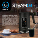 Pava Eléctrica Unnic Pantalla Digital Color Táctil Acero Inoxidable 1.7 L Temperatura Prestablecidas Ideal Para Mate Café Te Color Negro